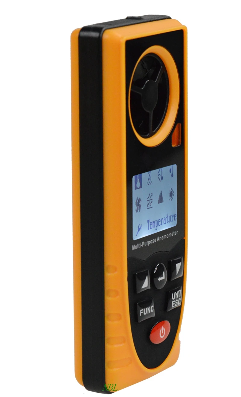 ЖК цифровой мини Карманный анемометр воздушный измеритель масштаба скорости