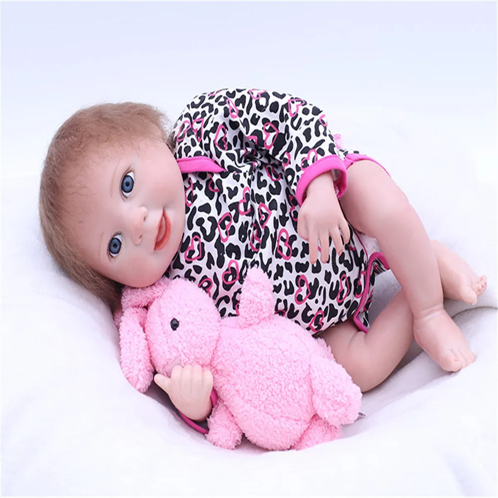 SanyDoll 18 дюймов 45 см силиконовые куклы для новорожденных симпатичный детский