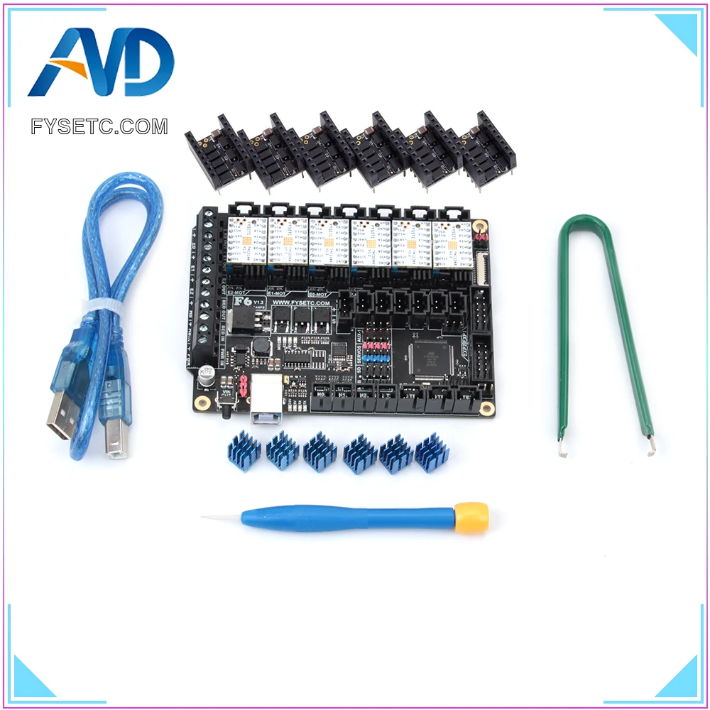 FYSETC F6 V1.3 плата все в одном электронный раствор материнская + 6 шт Специальный TMC2208