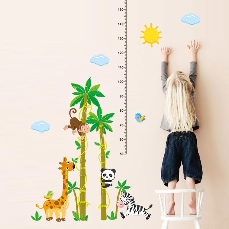 * Новые Мультяшные наклейки с милыми пандами обезьянами зеброй жирафом для детей
