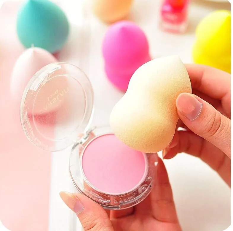 1 шт. губка для макияжа косметическая пудра основы гладкой формы инструменты