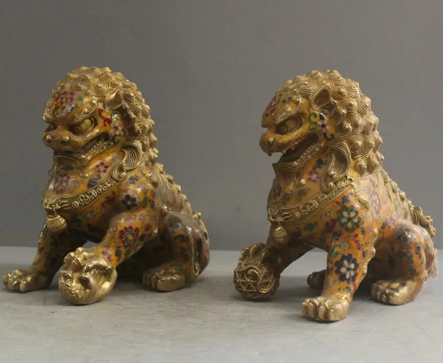 Китайская Статуэтка из перегородчатой перегородки 10 дюймов | Дом и сад