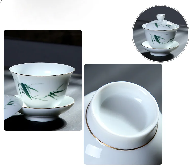 TANGPIN керамический чайник gaiwan расписанная вручную чайная чашка из фарфора китайские чайные наборы кунг-фу