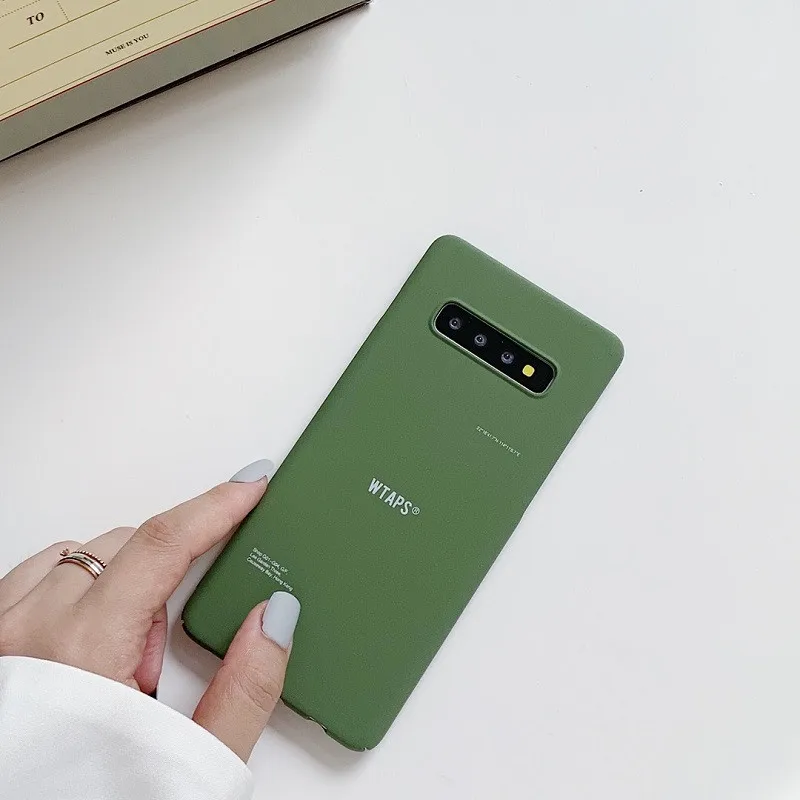 DCHZIUAN зеленый матовый жесткий чехол для телефона Samsung Galaxy S10 Plus S9 S8 Note 9 8