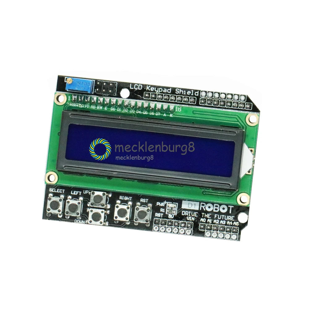 1602 ЖК дисплей с клавиатурой модуль дисплея для Arduino ATMEGA328 ATMEGA2560 Raspberry Pi UNO Blue