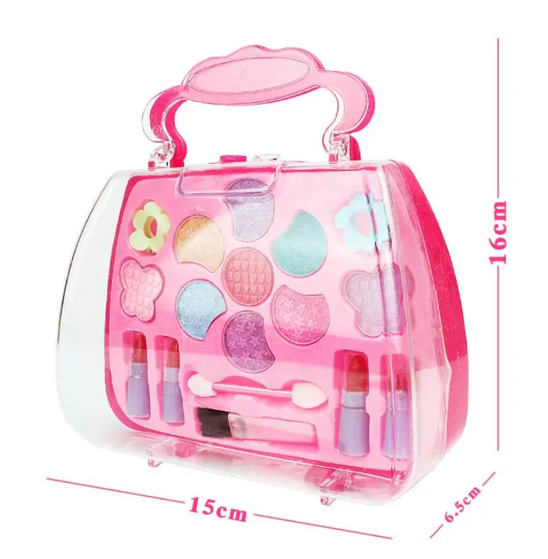 

New Pretend Play Girls Cosmetics Kit Toys Makeup Set Preschool Kid Beauty Toy Environmental Safety Toy For Kids Makeup Toys