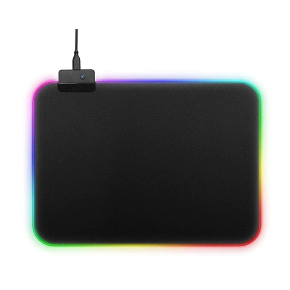 Size S Светящийся игровой коврик для мыши RGB негабаритный светящийся светодиодный с расширенной подсветкой для ПК компьютера ноутбука - Цвет: Size S