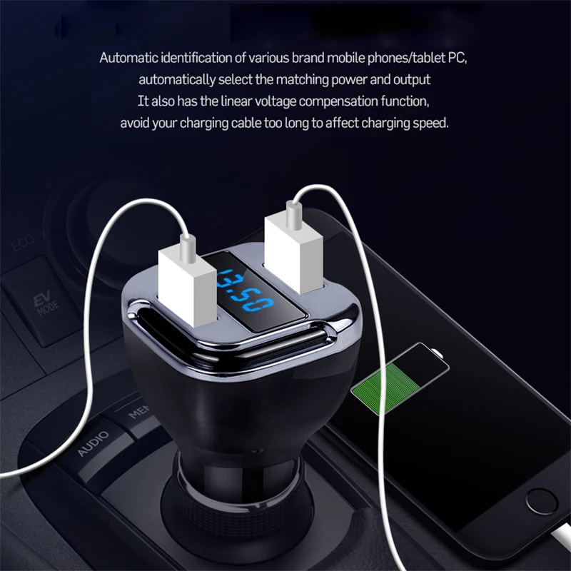 Двойной Переходник USB для зарядки в машине встроенный Автомобильный gps трекер