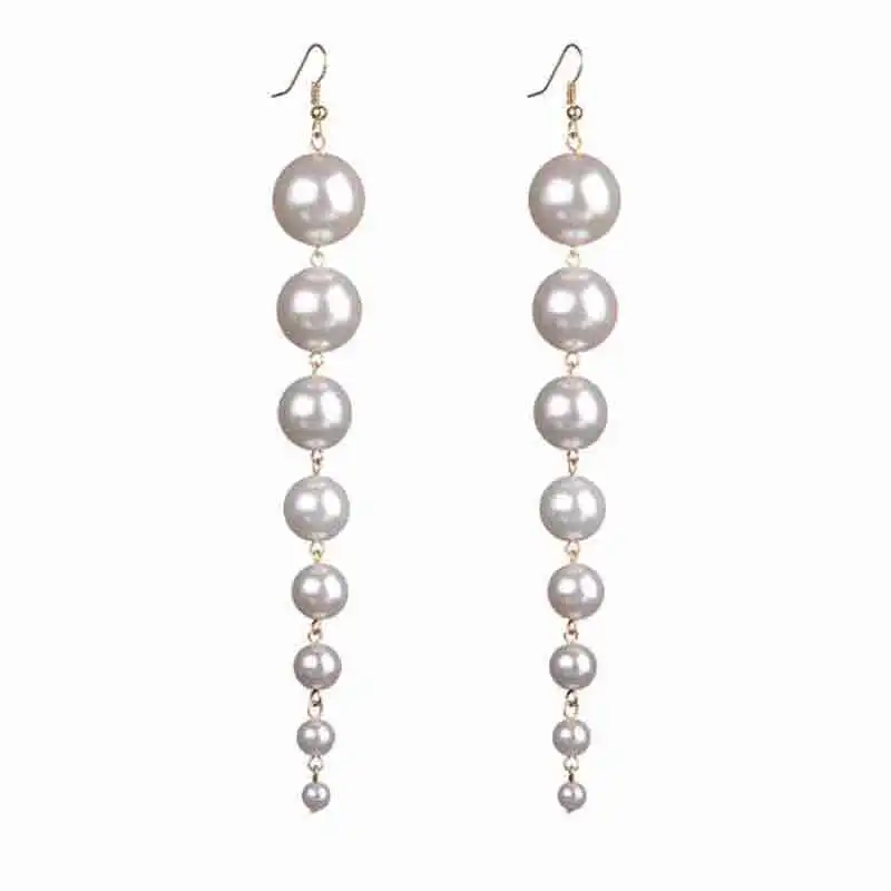 Серьги с жемчугом длинные серьги покрытием модные украшения для женщин 2017 Новое