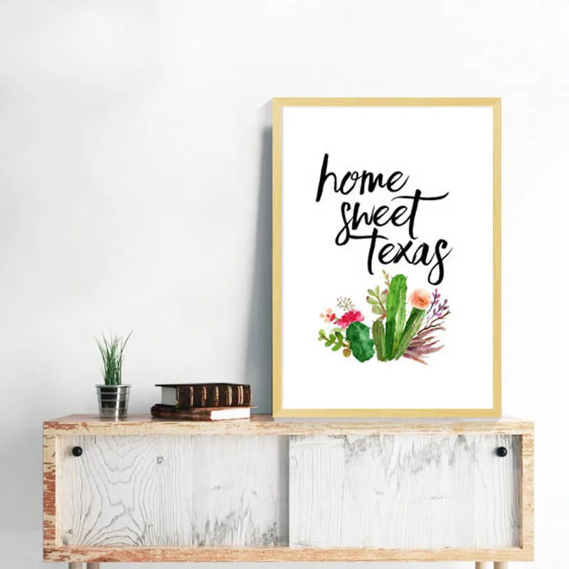 LZN Cactus Photo Nordic Poster Cacto Decorativo Wall Art Canvas Painting Cuadros Decoracion Posters And Prints Pictures | Дом и сад