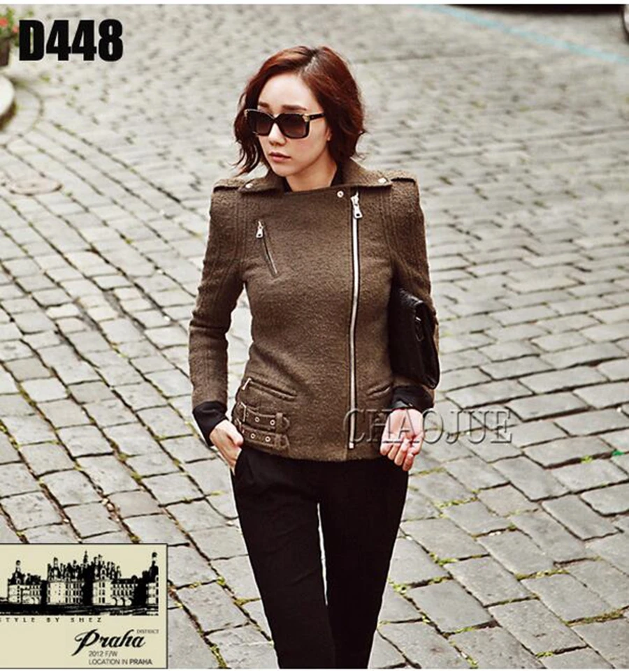 Женщины в весной и осенью мода досуга элегантный красивый показать тонкие форма