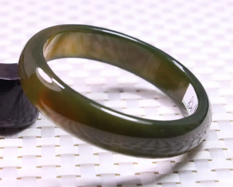 62 мм очень тонкий Редкий Натуральный темно-зеленый жадеитовый нефритовый