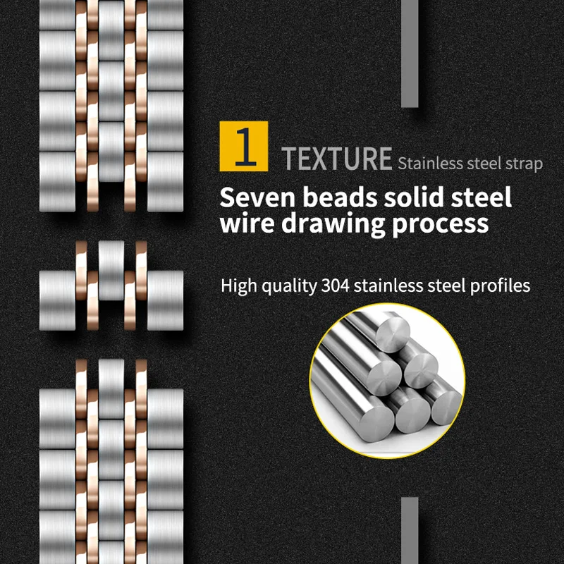 

20mm 22mm watch band For Rolex series stainless steel Metal Watch Band Link Bracelet Watchband Smart watch replacement strap