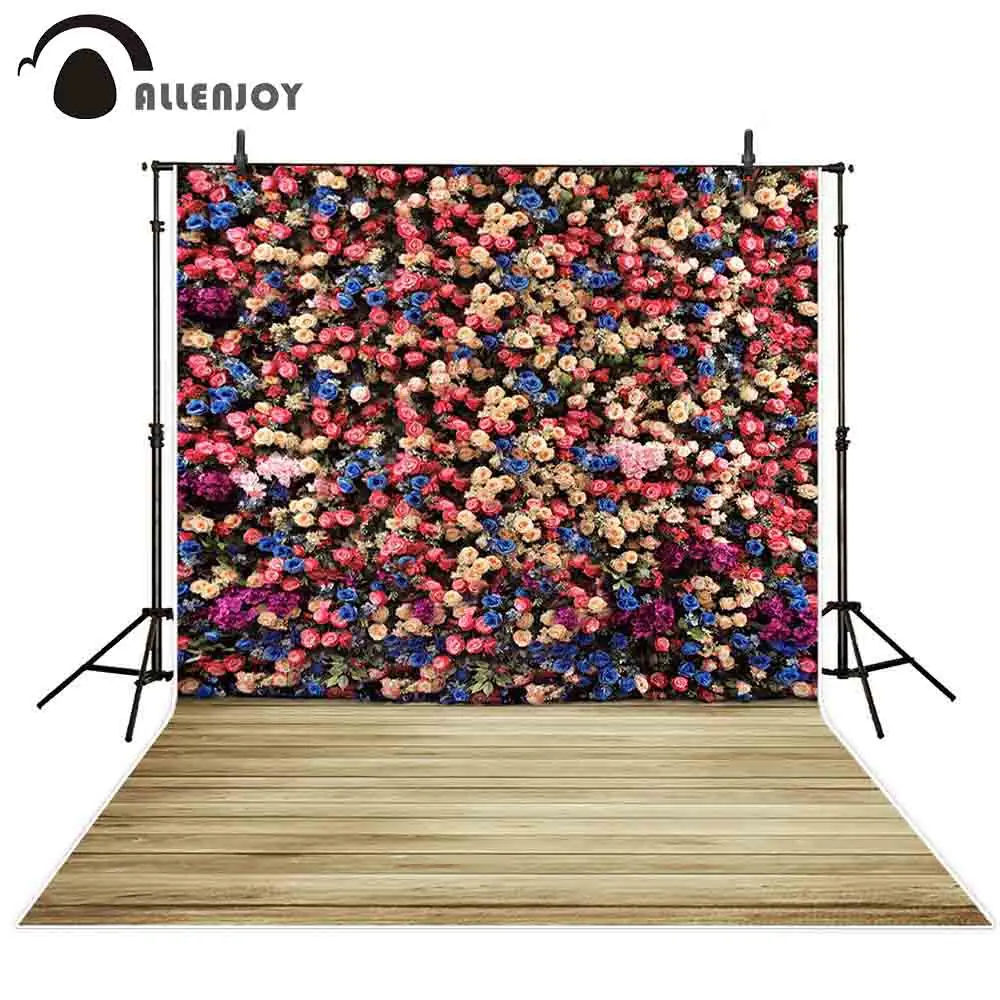 

Allenjoy фон Фотофон с розовой стеной деревянный весенний свадебный фон для фотосъемки фон для фотостудии