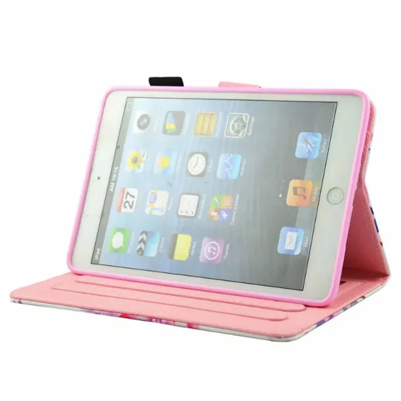 Каваи чехол для iPad Mini 1 2 3 4 5 мультфильм Фламинго Единорог PU Флип кожаный чехол для iPad Mini 4 чехол Fundas+ подарок стилус
