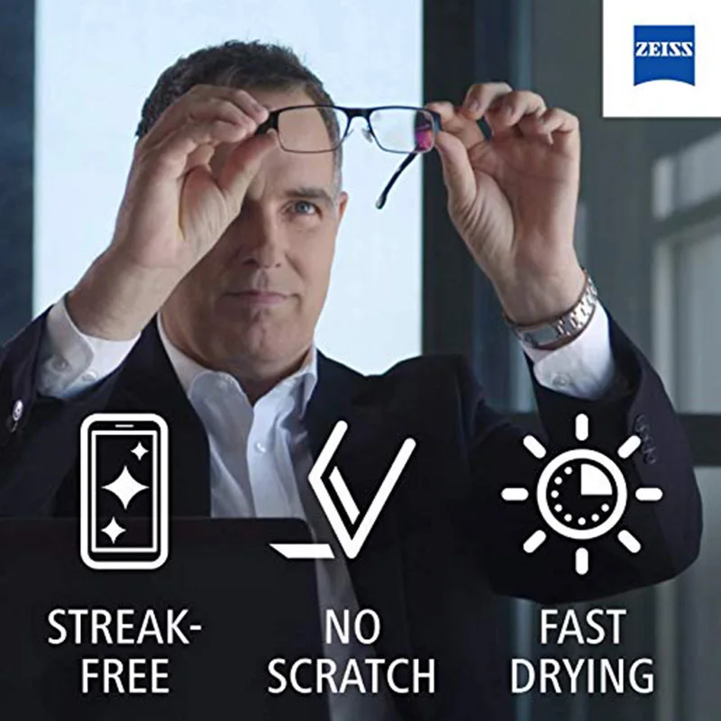 ZEISS Влажные Салфетки для Стекол Микроскопов Очков Объективов. Одноразовые