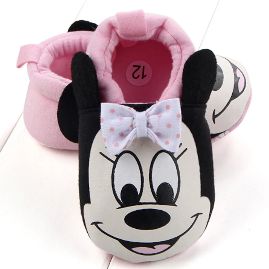 Удобная обувь для новорожденных малышей с Минни Scarpe мягкая подошва Chaussure Mickey