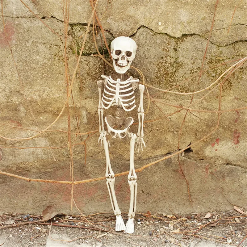 Маленький размер скелет 100% пластик Хэллоуин реквизит могила ярдов охотничий дом