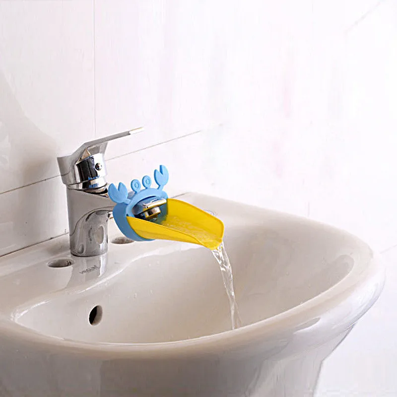 Hot Selling Bathroom Sink Faucet Chute Extender Crab Children Kids Kitchen Washing Hands Convenient For Baby Helper | Дом и сад