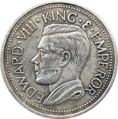 

1936 новая Гвинейская корона 1 (Эдвард VIII), копия монет 38 мм