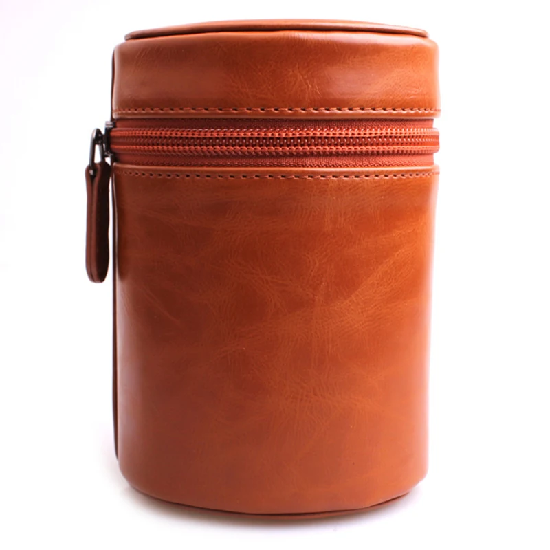 Новый 3 вида цветов Чехол из искусственной кожи с жестким объективом для камеры