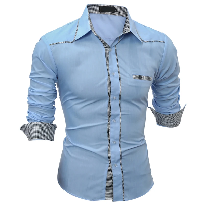 Бренд 2018 модная мужская рубашка с длинными рукавами топы модные молодежные