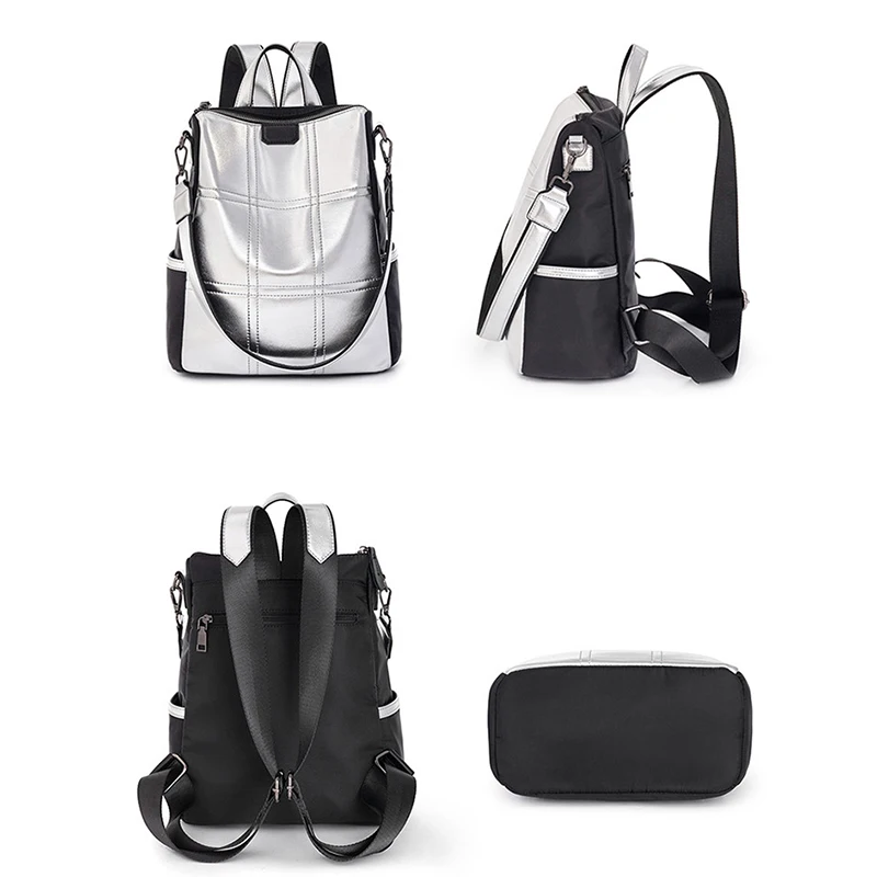 POMELOS Backpack Women Fashion School Backpack Travel New Arrival High Quality PU and Oxford Rucksack Women Luxury Backpack