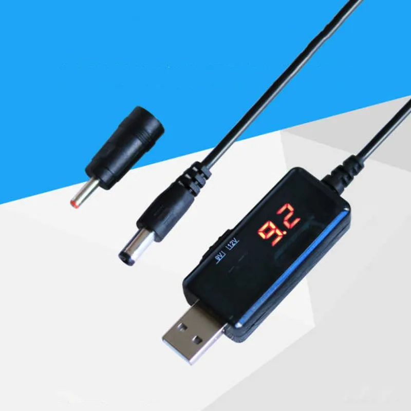 Мобильная мощность Boost 9V/12V удлинитель с роутером шнур питания высокое