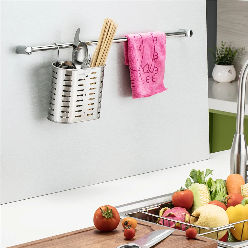 Нержавеющая сталь посуда стеллаж для сушки висит палочки еды ложки и вилки Ножи