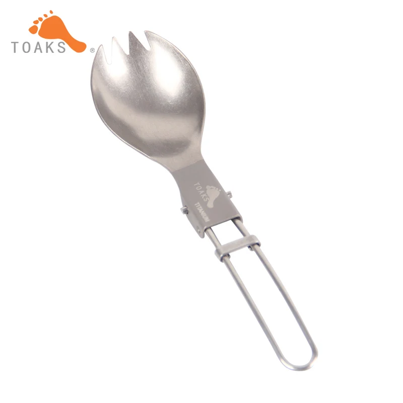 

TOAKS 18g MINi Ultralight Titanium Portable Folding Spoon Outdoor Camping Tableware