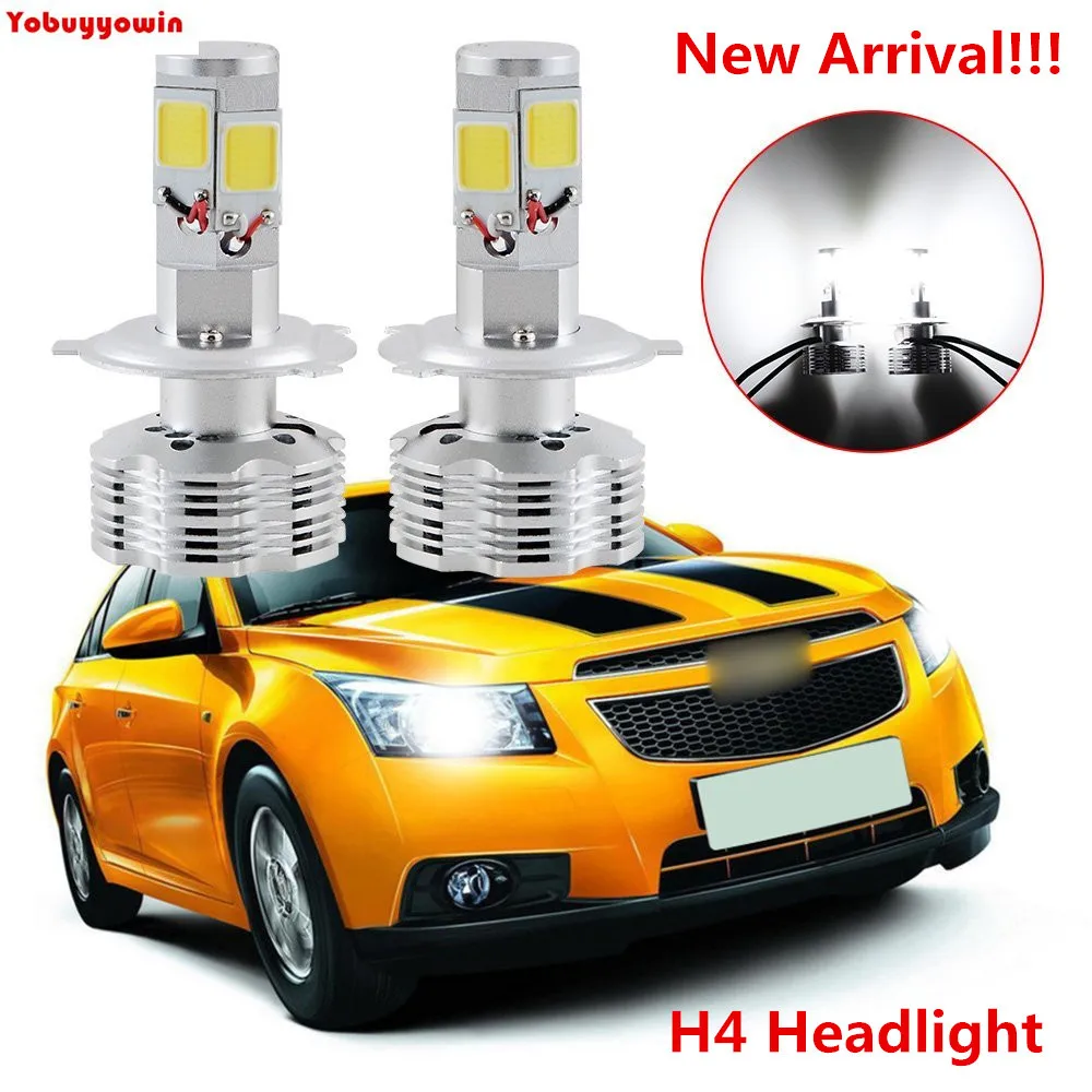 Автомобильный H4/HB2/9003 110W 12000Lm 6000K белый светодиодный головной светильник лампы 4