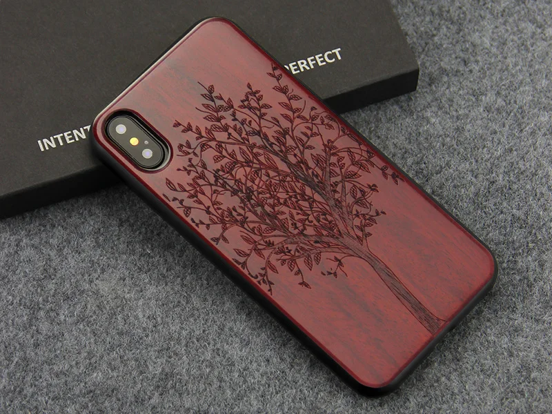 Для iPhone X XS XR чехол с гравировкой по натуральному дереву ударопрочный жесткий чехол на заднюю панель для Apple iPhone XS Max чехол для телефона s