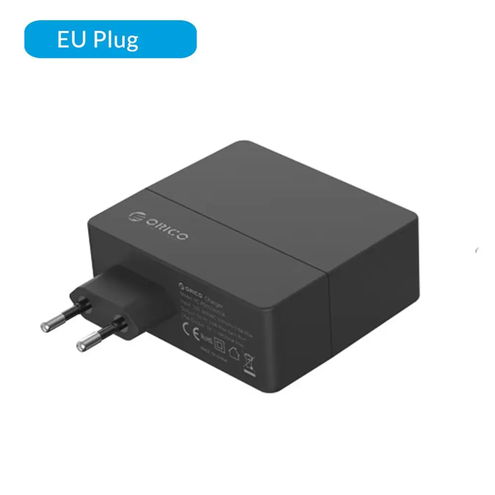 ORICO 4 порта USB зарядное устройство 5V1A* 2/5V2A* 2 с защитой тока для мобильного телефона samsung Xiaomi - Тип штекера: Европейский Союз (ЕС)