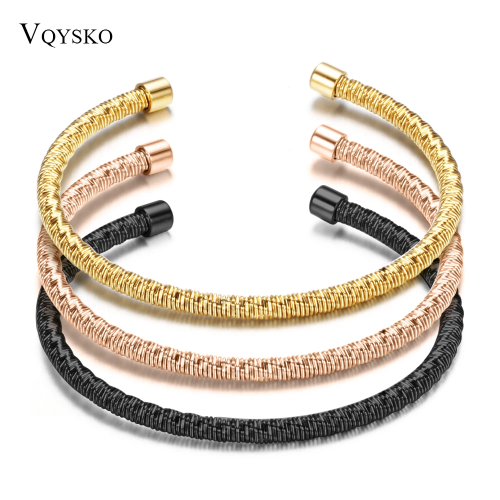Женские браслеты из витой проволоки нержавеющей стали|jewelry box bracelet|jewelry lathebracelet