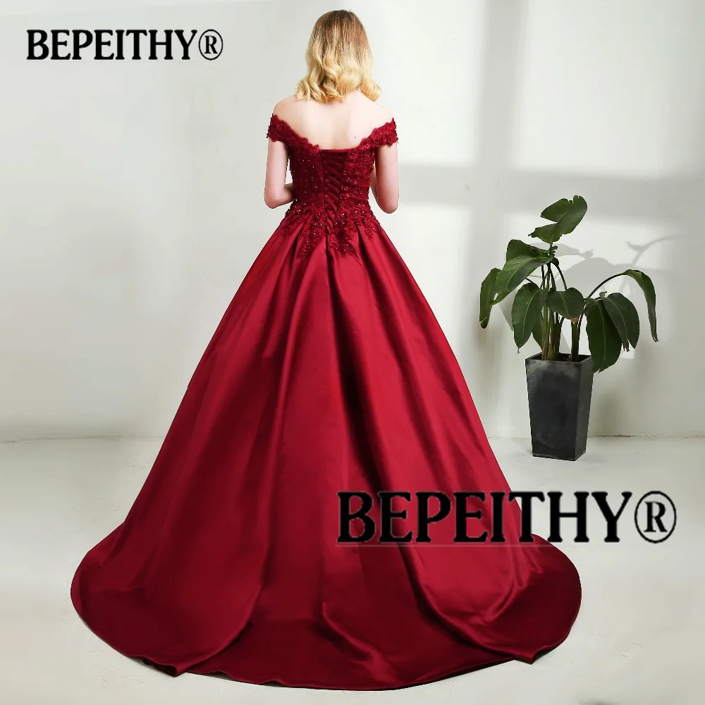 BEPEITHY, на заказ, vestido de festa, с v-образным вырезом, темно-синее, кружевное, расшитое бисером, винтажное платье для выпускного вечера, с открытыми плечами, длинное вечернее платье