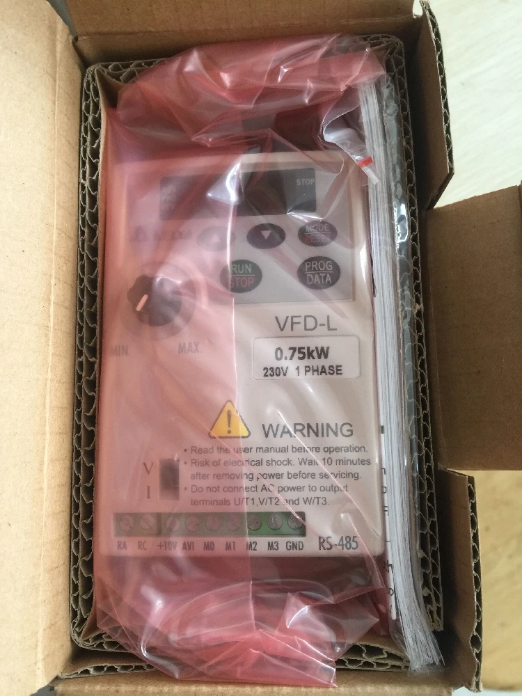VFD007L21A Φ VFD преобразователь частоты 750 Вт 1HP 1 фаза 230 В 400 Гц|inverter ac motor|inverter single phase
