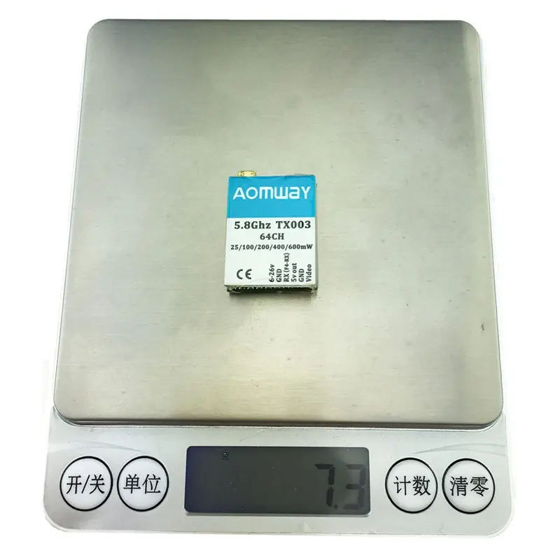 Aomway TX003 5 8G 64CH 0 mw/25 mw/100 mw/200 mw/400/600 mw Smart Audio Pitmode FPV передатчик VTX для радиоуправляемых