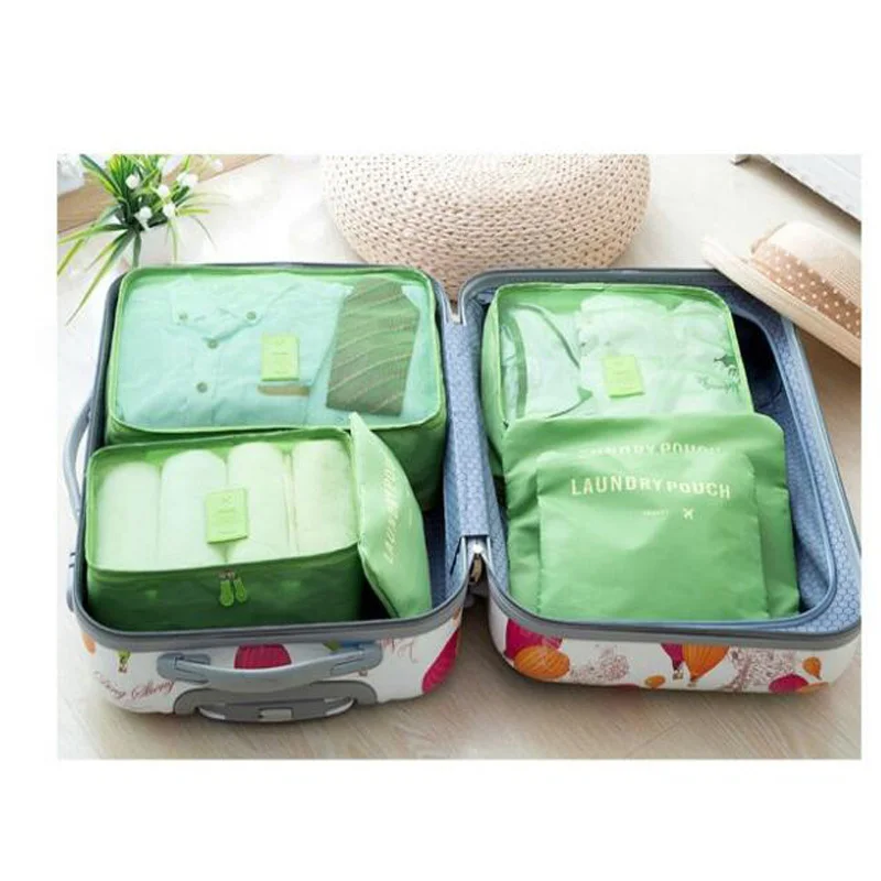 6 шт./компл. Высококачественная нейлоновая ткань дорожная Сетчатая Сумка