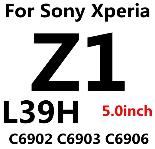 FOR Z1 Z1 2 шт(передняя и задняя) Премиум Закаленное стекло для sony Xperia Z1 C6902 L39h C6903 C6906 C6943 Защитная пленка для экрана - Цвет: FOR Z1
