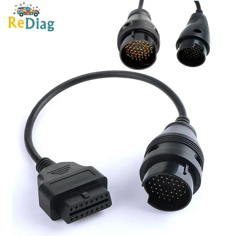 Диагностический кабель для Mercedes 38 Pin к OBD OBD2 16 гнездовой разъем II OBDII автомобиля