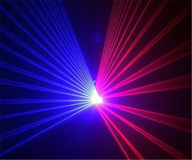 Горячая продажа двойной головкой Красный Синий луч Лазерный свет сценическое