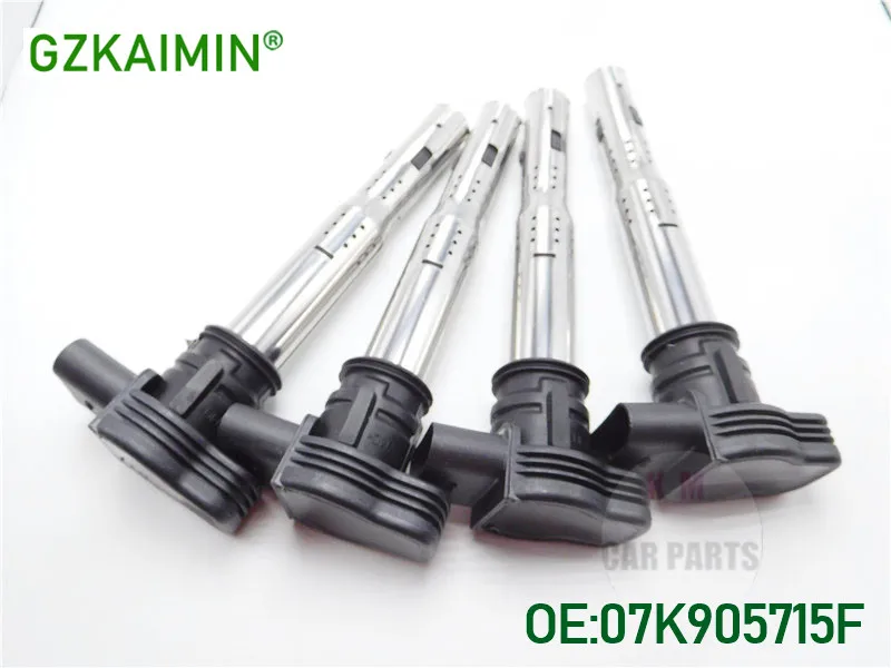 Набор 4 новых катушки зажигания для Audi A3 A4 A6 S3 TT V-W Beetle Jolf для Jett-a Seat Toledo C1394 07K905715F 07K 905 715 F