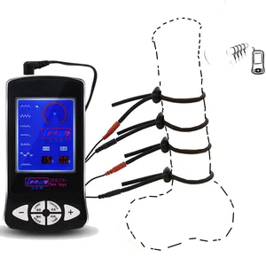 Силиконовое кольцо для пениса, с электрошоком