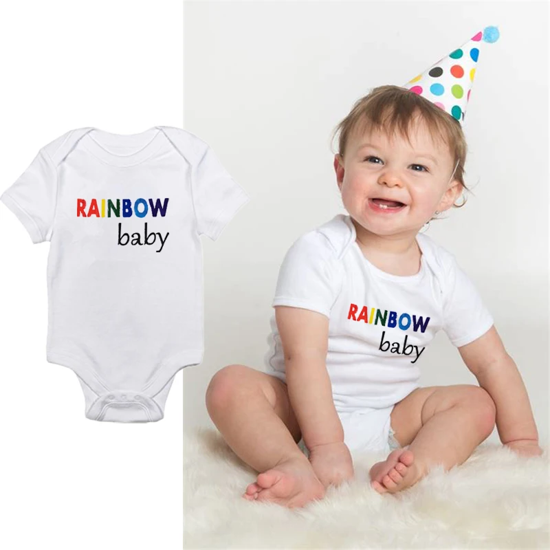 DERMSPE/хлопковый комбинезон с короткими рукавами и надписью для новорожденных