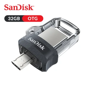 Двойной Флеш-накопитель SanDisk USB флэш-накопитель Ultra Dual USB 3,0 с эффектом приближения c зарядкой micro-USB OTG диск 32 ГБ USB флэш-накопитель палки 150 МБс. для смартфона Рабочий стол для ноутбука