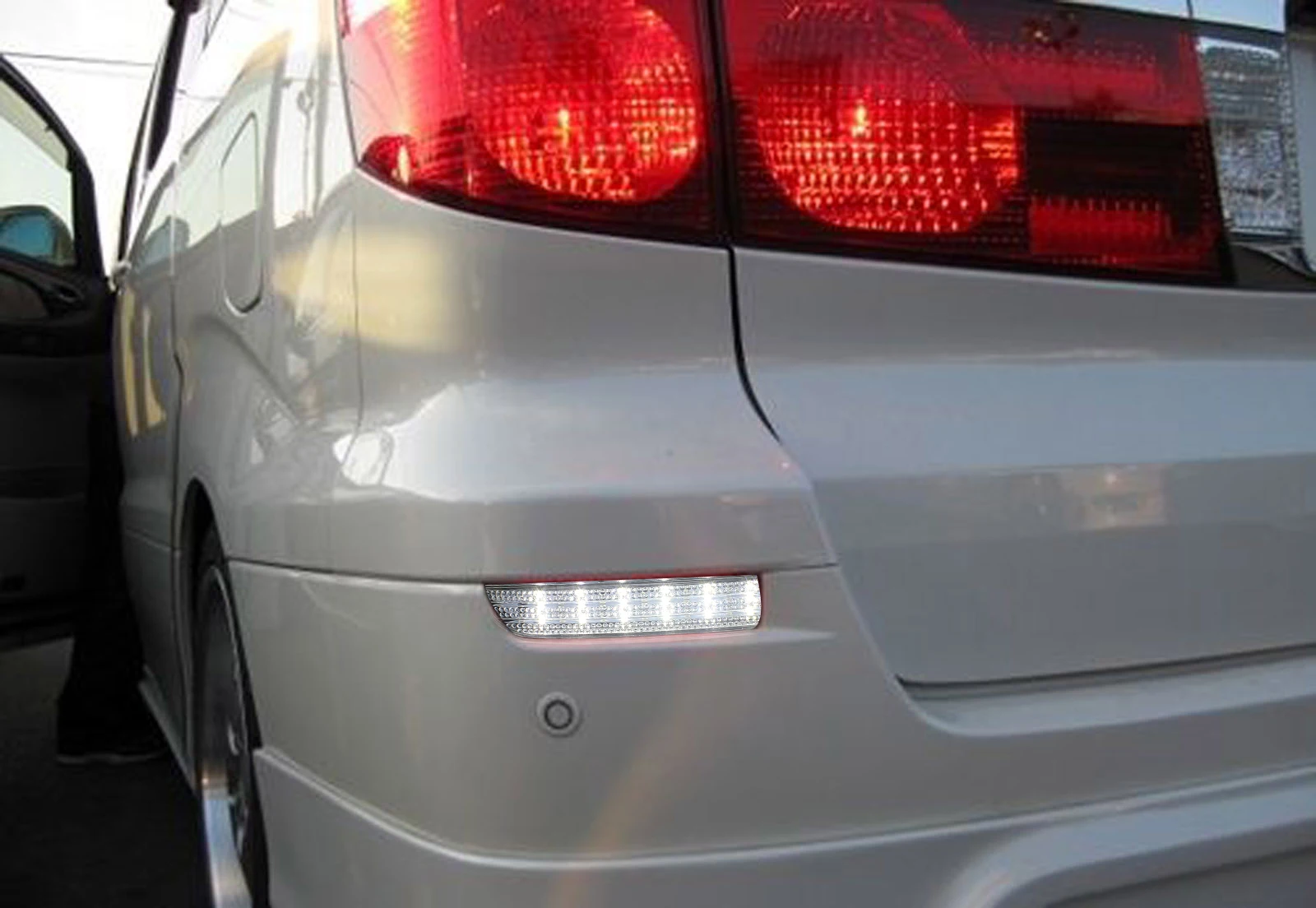 ANGRONG 2X светодиодный задний бампер отражатель стоп светильник для Toyota Avensis Estima Previa