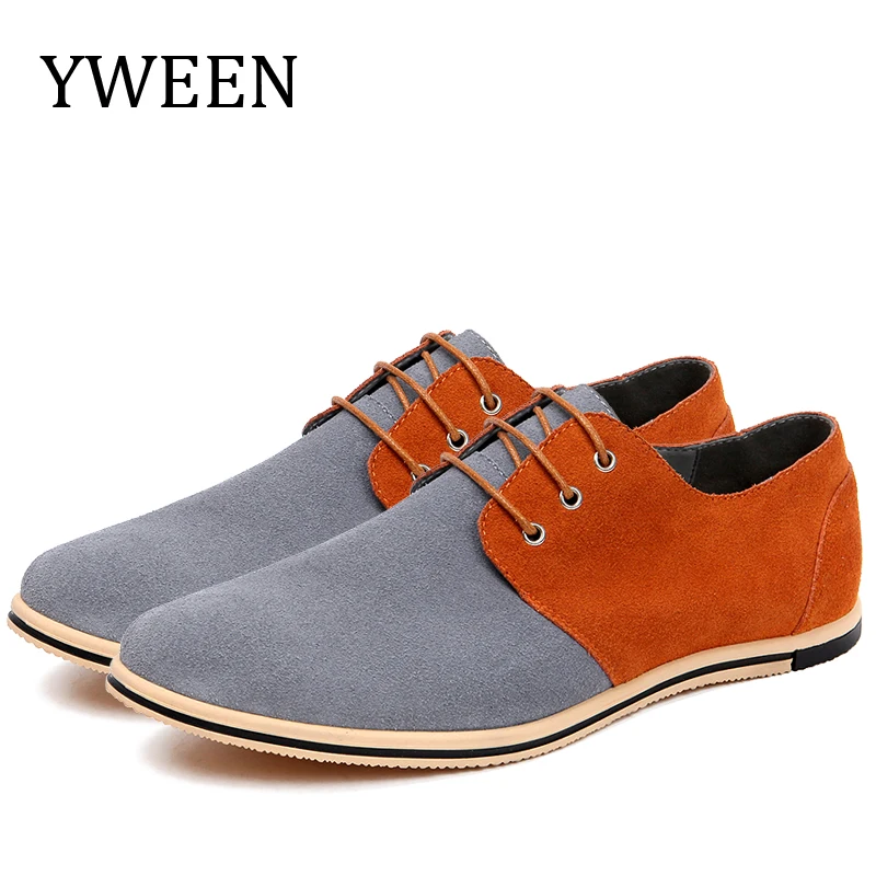 

YWEEN Men's Casual Shoes Big Size EUR 50 Lace-Up Shoes Men Style Mixed Colors Fashion Oxford Dress Shoes