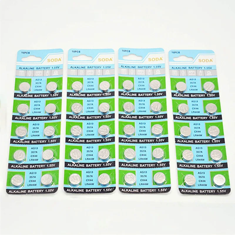 10 шт./лот 1,5 V AG13 Батарея LR44 L1154 RW82 RW42 SR1154 SP76 A76 357A пила Lr44 SR44 AG 13 литиевая батарея таблеточного типа ячейки Батарея