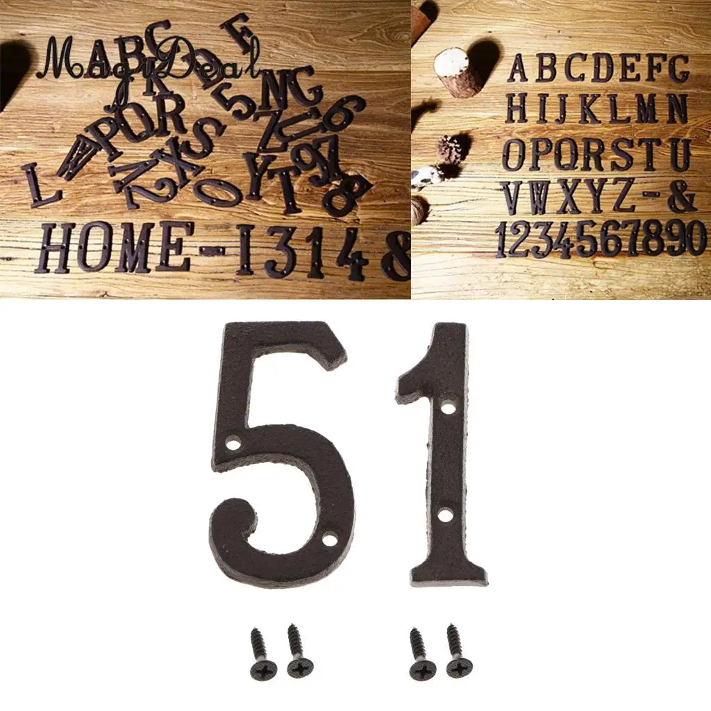 2 шт. деревенский дом офисная дверь табличка адрес арабский цифра знак 1 5|Наклейки