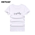 Женская футболка с рисунком в виде единорога HETUAF, летняя футболка с рисунком в виде единорога, 2018